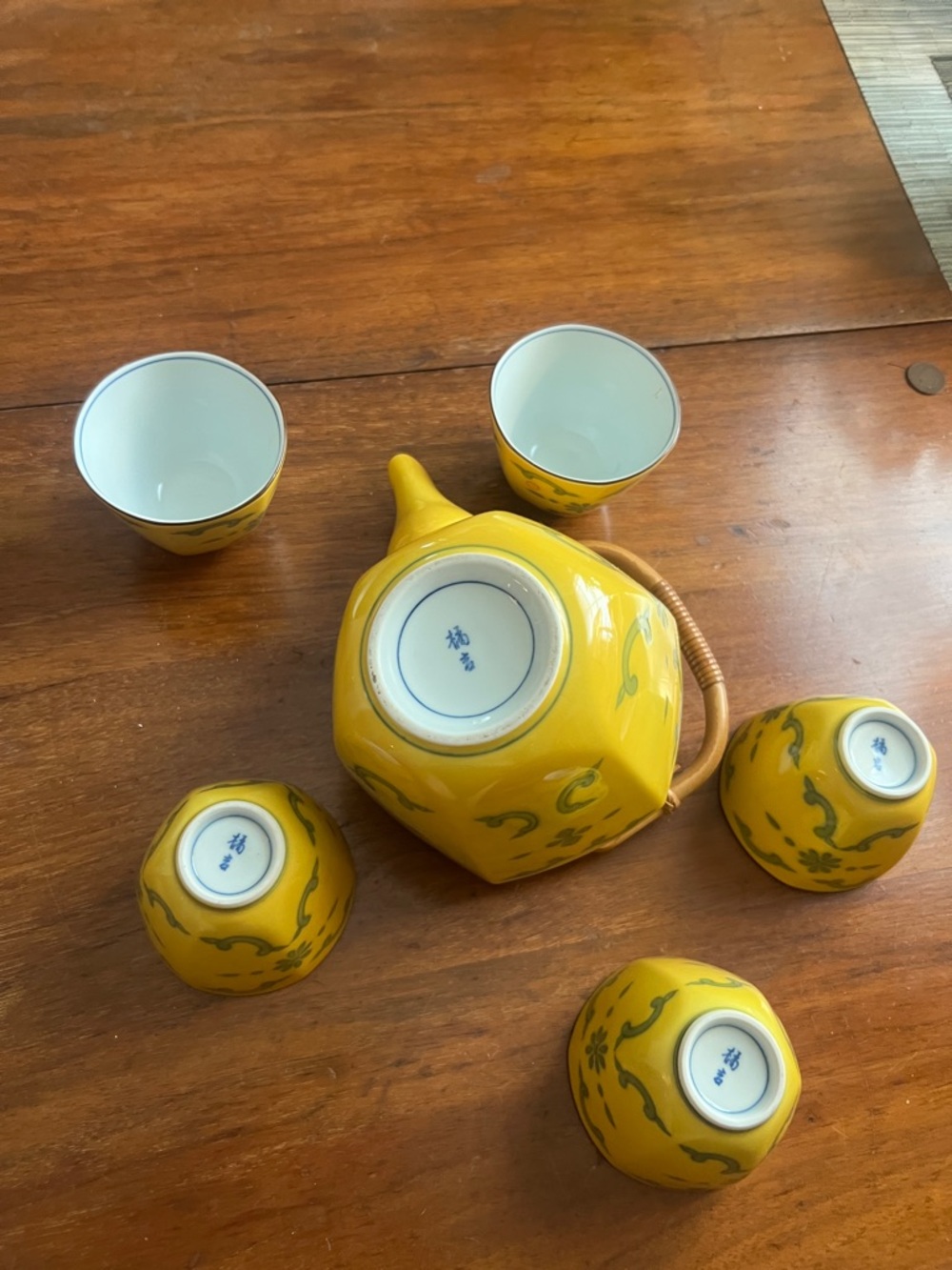 Japanese porcelain tea set